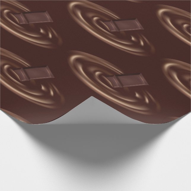 Papier Cadeau Fonte de Chocolat Bar dans le chocolat liquide (Coin)