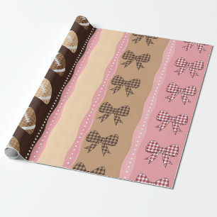 Papier Cadeau Football Coquette à motif léopard (10)