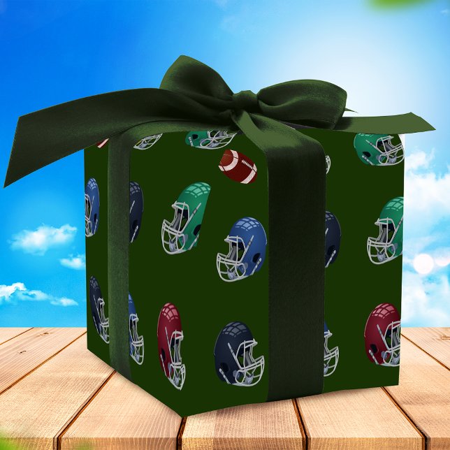 Papier Cadeau Football Et Casques (Créateur téléchargé)