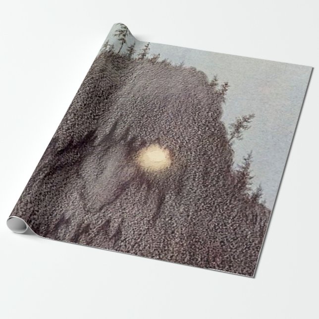 Papier Cadeau « Forest Troll - Skogtroll » par Theodor Kittelsen (Déroulé)
