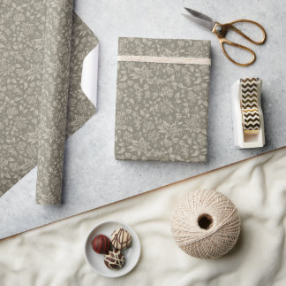 Papier Cadeau Forestier-Botanique