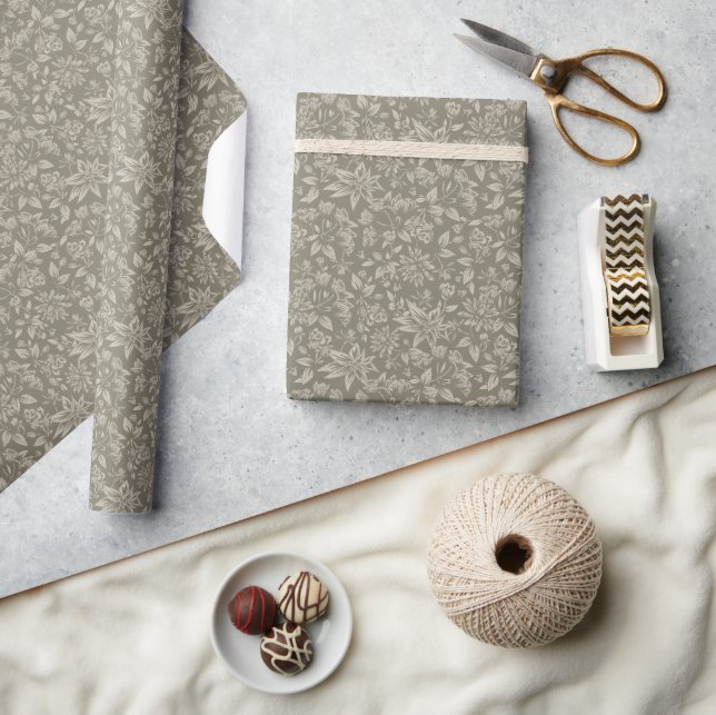 Papier Cadeau Forestier-Botanique (Artisanat)