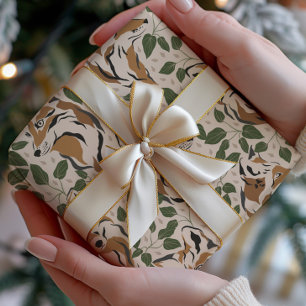 Papier Cadeau Forêt Abstraite