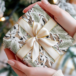 Papier Cadeau Forêt de cerfs