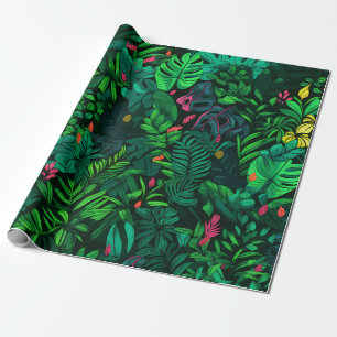 Papier Cadeau Forêt tropicale luxuriante