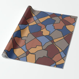 Papier Cadeau Formes aléatoires classiques amusantes à plusieurs