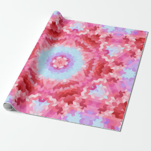 Papier Cadeau formes arrondies mandala kaléidoscope Abstraites