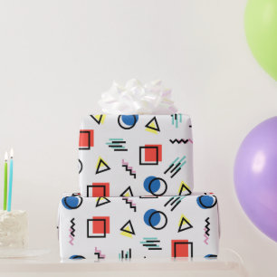 Papier Cadeau Formes géométriques amusantes Art graphique modern