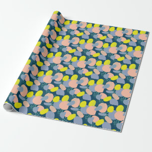 Papier Cadeau Formes géométriques : style coloré Memphis