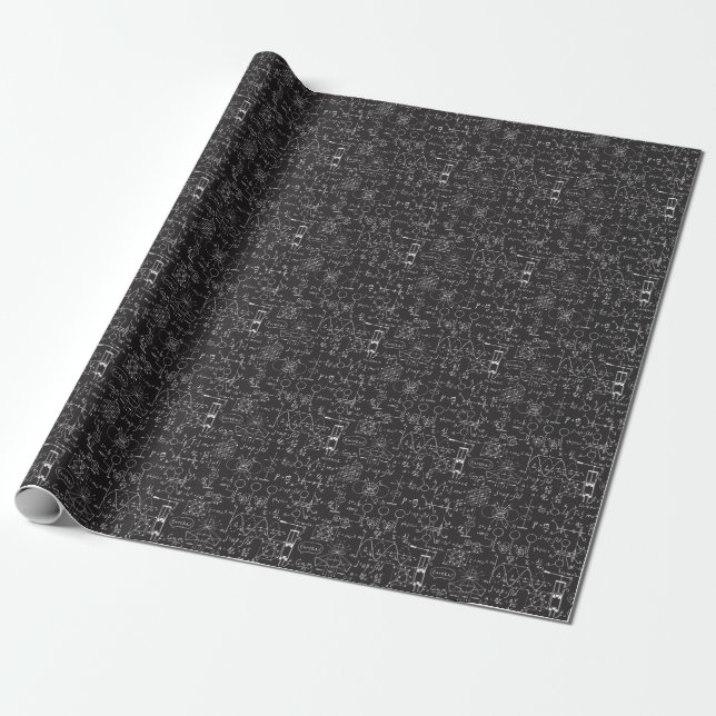Papier Cadeau Formules scientifiques : Patte de calcul du tablea (Déroulé)
