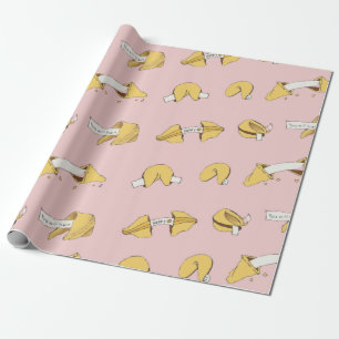 Papier Cadeau Fortune Cookie Motif