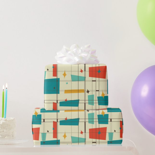 Papier Cadeau Fou de Rétro (Cadeaux de fête)