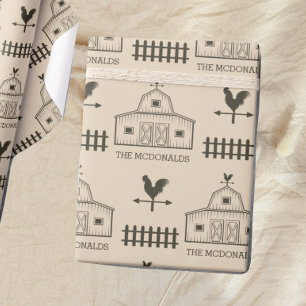 Papier Cadeau Foyer de Noël