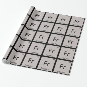 Papier Cadeau Fr - Chimie du riz frit Symbole du tableau périodi