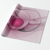 Fractale Balançante, Art Abstrait Moderne Rose de 