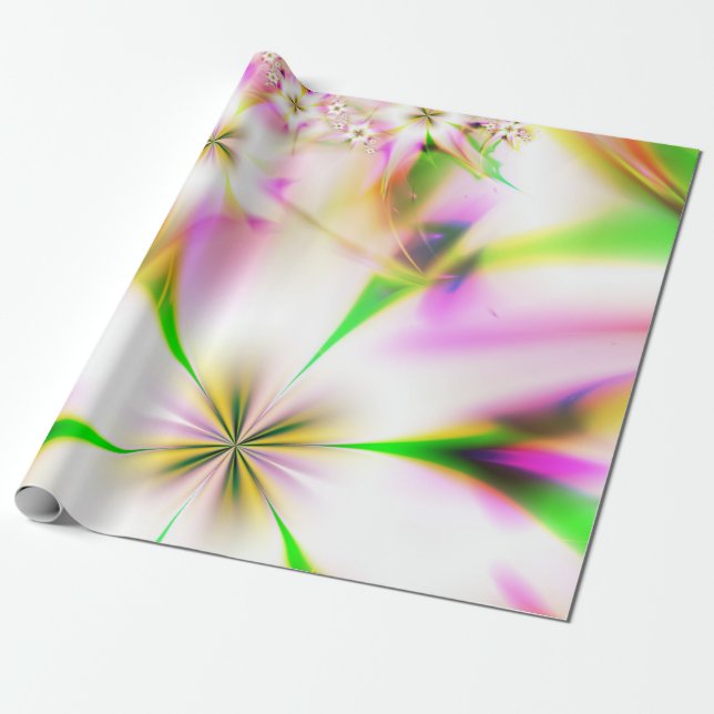 Papier Cadeau fractale florale (Déroulé)