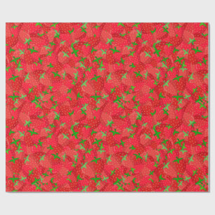 Papier Cadeau fraise Medley