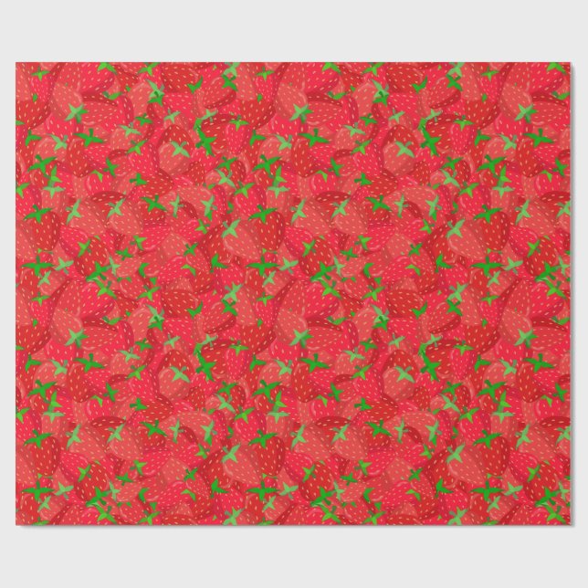 Papier Cadeau fraise Medley (Plat)
