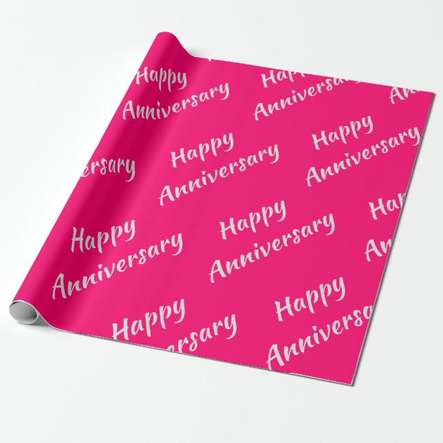 Papier Cadeau Framboise Vive (Déroulé)