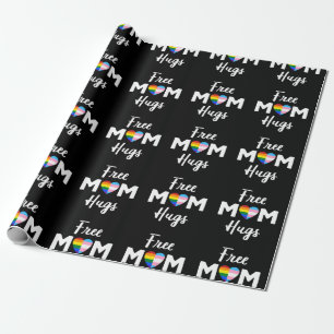 Papier Cadeau Free Mom Hugs II - Rainbow Gay Trans Pride