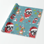 Papier Cadeau French Bulldog Christmas Père Noël<br><div class="desc">French Bulldog Christmas Père Noël Wrapping Paper - Partagez votre animal de compagnie au monde! Personnalisez et partagez votre vie d'animal de compagnie avec des accessoires pour vous, un ami et des proches en utilisant vos photos d'animal de compagnie préférées sur Fournitures pour animaux de compagnie, Accessoires, Meubles de maison,...</div>
