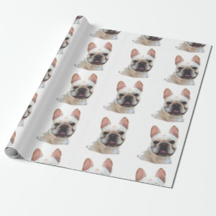 Papier Cadeau French Bulldog dog wrapping paper