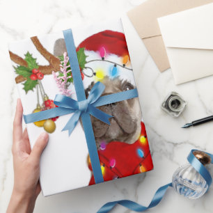 Papier Cadeau French Bulldog Gorgeous Reindeer cadeau de Noël