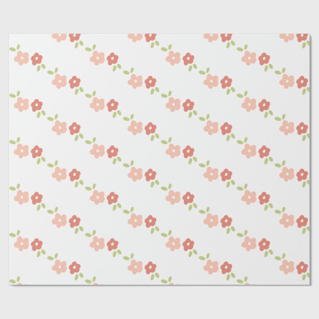 Papier Cadeau Fresh Floral (Plat)