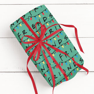 Papier Cadeau FRIENDS™ | Logo des lumières de Noël