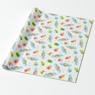Papier Cadeau FRIENDS™ Motif Néon Central Perk