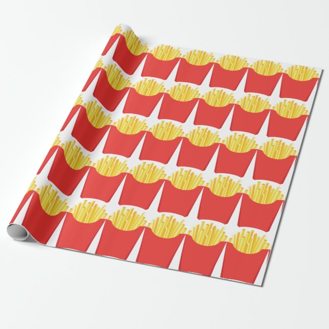 Papier Cadeau Frites français (Déroulé)