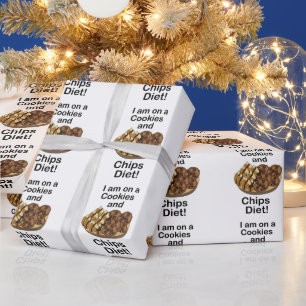 Papier Cadeau Fritures Je suis sur un régime de biscuits et de c
