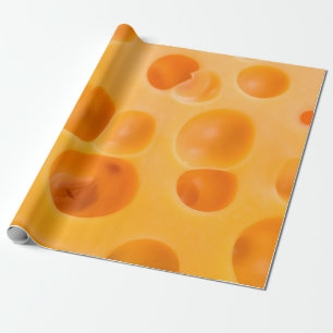 Papier Cadeau Fromage isolé.