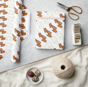 Papier Cadeau Fromage Mozzarella Fromage Bâtons Junk Bar Pub Ali