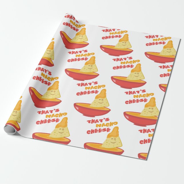Papier Cadeau Fromage Nacho (Déroulé)
