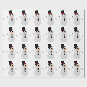Papier Cadeau Frosty Le Papier D'Enveloppement Du Snowman