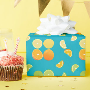 Papier Cadeau Fruit aux agrumes
