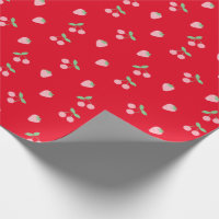 Fruit de Fruit de Cerise Rose Motif Rouge