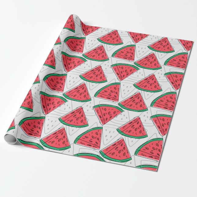 Papier Cadeau Fruit motif transparent | motif de surface de frui (Déroulé)