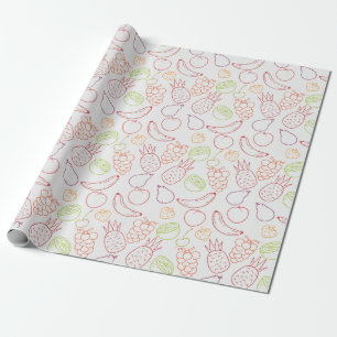 Papier Cadeau Fruit motif transparent motif de surface de frui