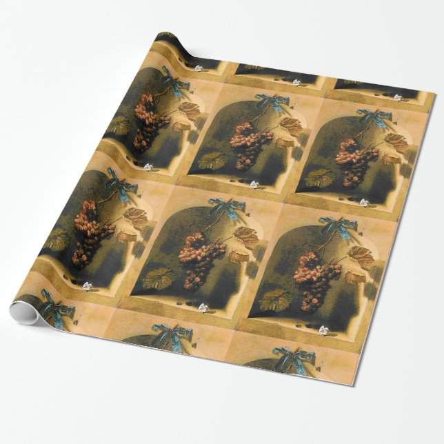 Papier Cadeau FRUITS DE SAISON -PROSPÉRITÉ HANGÉE RAISONS Rustiq (Déroulé)