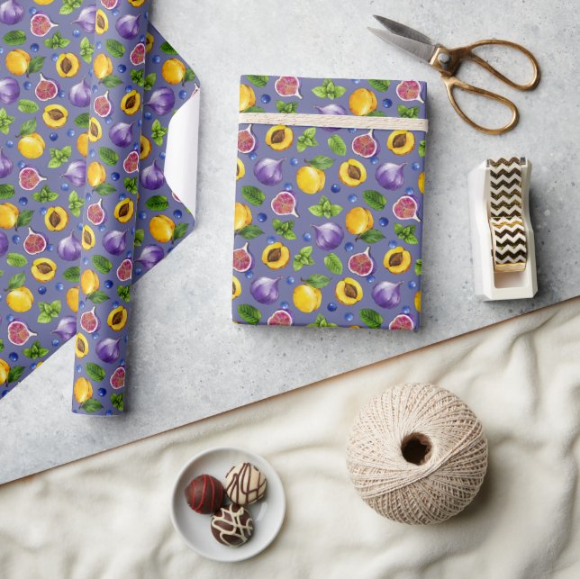 Papier Cadeau Fruits d'été (Artisanat)