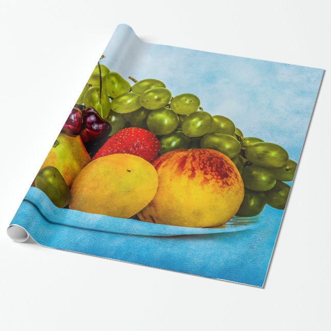 Papier Cadeau Fruits d'été (Déroulé)