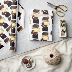 Papier Cadeau Fudge Stack Confection Confection Sucres de confis