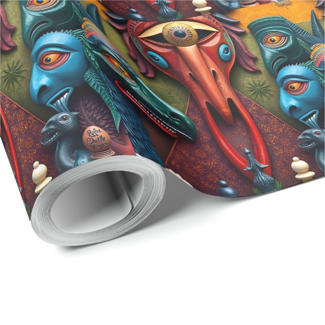 Papier Cadeau full color 3D (Coin rond)