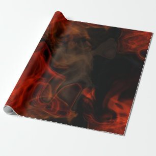 Papier Cadeau Fumée et flammes