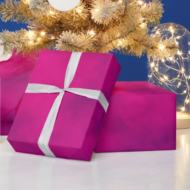 Papier Cadeau Fumée Rose Néon – Personnalisable (Vacances)