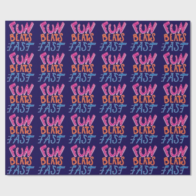 Papier Cadeau Fun Beats Fast (Plat)