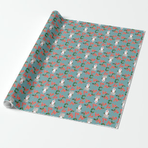 Papier Cadeau Fun Christmas Giftwrap : Santas, Holly, Ho, ho, ho