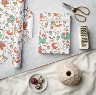 Papier Cadeau Fun Festive Christmas Goose